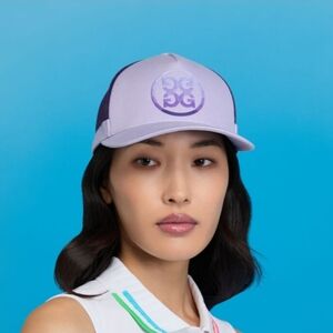 G/FORE Lavender Purple Logo Trucker Hat